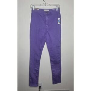 NWT Bullhead uber high rise skinniest electric purple jeans - 7 regular